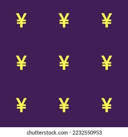 Seamless repeating cny flat icon pattern, outer space and icterine color. Design for postcard.
