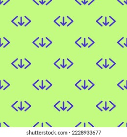 Seamless repeating code download outline flat icon pattern, medium spring bud and iris color. Design for wrapping paper or postcard.