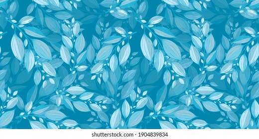 Seamless repeating contour floral pattern