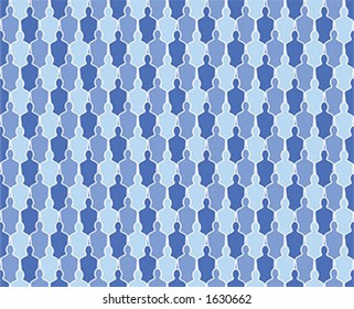 Seamless repeating crowd pattern