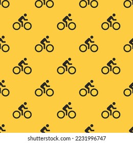 Impermeable dirección repetitiva bicicleta patrón de icono plano, tormenta de arena y color de chaqueta de cuero negro. Fondo para el diseño del logotipo.