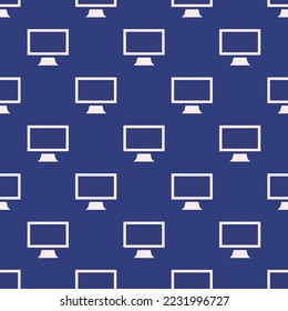 Seamless repeating display flat icon pattern, st. patrick's blue and linen color. Background for news report.