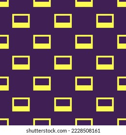 Seamless repeating dock bottom flat icon pattern, outer space and icterine color. Design for wrapping paper or postcard.