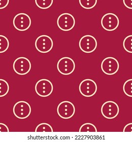 Las elipsis repitiendo sin inconvenientes el contorno vertical del patrón de icono plano, color profundo de carmín y melocotón. Diseño para envolver papel o postal.
