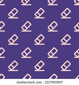 Seamless repeating erase flat icon pattern, regalia and unbleached silk color. Design for wrapping paper or postcard.