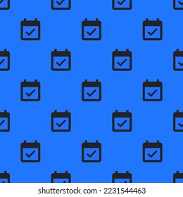 Seamless repeating event available flat icon pattern, blue (crayola) and dark jungle green color. Design for wrapping paper.