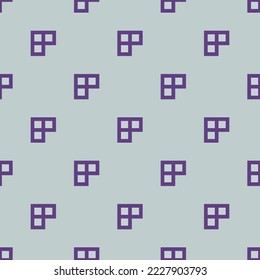 Seamless repeating extension alt flat icon pattern, light gray and dark slate blue color. Design for wrapping paper or postcard.