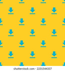 Nahtlos wiederholende Datei herunterladen flaches Symbol Muster, Bananengelb und dunkeltürkisfarben. Design für Ankündigung.