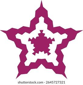 Seamless Repeating Geometric Abstract Starburst Ornate Decorative Mandala