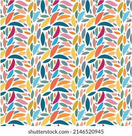 Patrón geométrico de repetición sin inconvenientes, ilustración vectorial de mano colorida, diseño y fondo de pantalla. Ilustración de alta calidad Se puede usar tela, papel pintado, raspado, tarjetas, embalaje, ropa.
