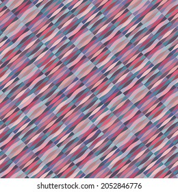 Patrón repetitivo ininterrumpido de color compuesto por pequeños elementos de color alineados en líneas diagonales. Estilo mosaico. Imagen vectorial. Excelente como papel envolvente, fondo, textura, etc.