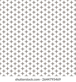Seamless repeating geometric star pattern with a 3D effect in gray on a white background. Ideal for textiles, wallpapers, digital backgrounds, packaging, wrapping paper, and modern design projects