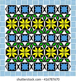 the seamless repeating geometrical pattern on the Arab subject