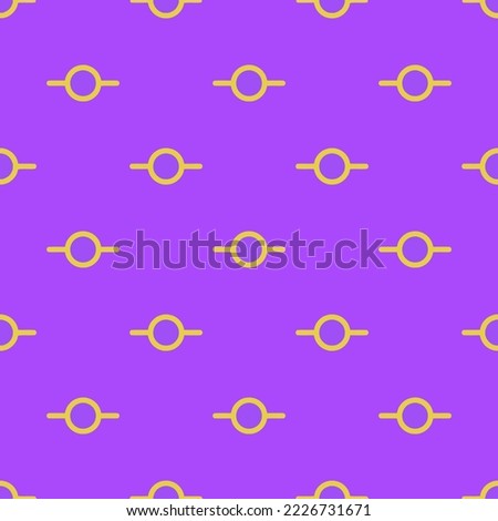 Seamless repeating git commit outline flat icon pattern, lavender indigo and sandstorm color. Background for menu.