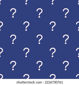Seamless repeating help outline flat icon pattern, st. patrick's blue and linen color. Background for UI design.