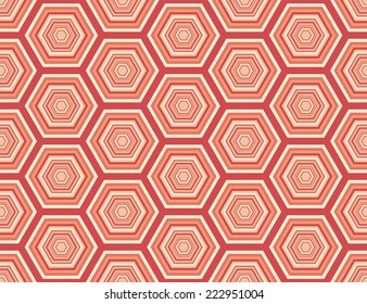A seamless repeating hexagonal pattern
