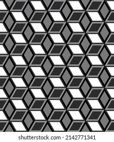 Seamless repeating isometric pattern of cubes
