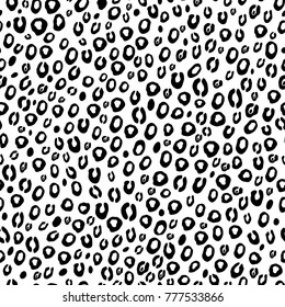 Seamless Repeating Leopard Spot Print Pattern