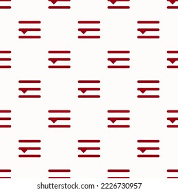 Seamless repeating menu cheese flat icon pattern, white smoke and carmine color. Design for birthday party banner.