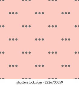 Seamless repeating more alt flat icon pattern, unbleached silk and dim gray color. Background for advertisment.