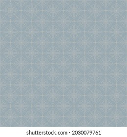 Seamless repeating motif pattern in shades of blue.
