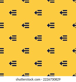 Seamless repeating move left flat icon pattern, sandstorm and oxford blue color. Background for online meeting.