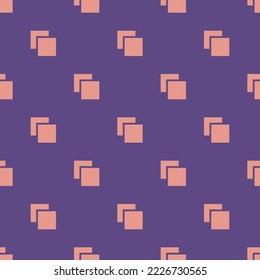 Seamless repeating path trim flat icon pattern, dark lavender and ruddy pink color. Backround for motivational quites.