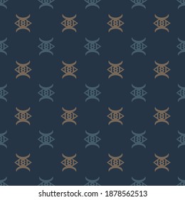 seamless repeating pattern with african symbol. vector illustration
