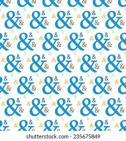 A seamless repeating pattern of ampersands