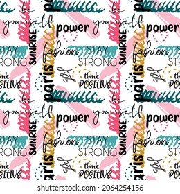 seamless repeating pattern with artistic brush strokes. vector illustration