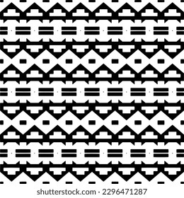 Seamless repeating pattern.  Black and white pattern for web page, textures, card, poster, fabric, textile.