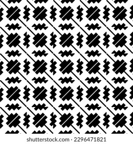 Seamless repeating pattern.  Black and white pattern for web page, textures, card, poster, fabric, textile.