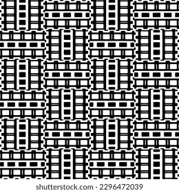 Seamless repeating pattern.  Black and white pattern for web page, textures, card, poster, fabric, textile.