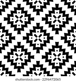 Seamless repeating pattern.  Black and white pattern for web page, textures, card, poster, fabric, textile.