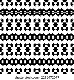 Seamless repeating pattern.  Black and white pattern for web page, textures, card, poster, fabric, textile.