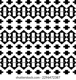 Seamless repeating pattern.  Black and white pattern for web page, textures, card, poster, fabric, textile.
