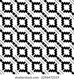 Seamless repeating pattern.  Black and white pattern for web page, textures, card, poster, fabric, textile.