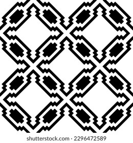 Seamless repeating pattern.  Black and white pattern for web page, textures, card, poster, fabric, textile.