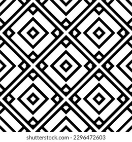 Seamless repeating pattern.  Black and white pattern for web page, textures, card, poster, fabric, textile.