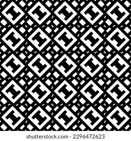 Seamless repeating pattern.  Black and white pattern for web page, textures, card, poster, fabric, textile.