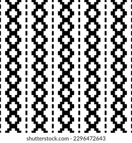 Patrón de repetición sin inconvenientes.  Patrón blanco y negro para página web, texturas, tarjeta, afiche, tela, textil.