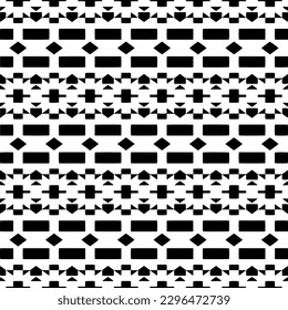 Seamless repeating pattern.  Black and white pattern for web page, textures, card, poster, fabric, textile.