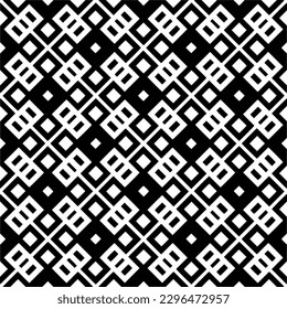 Seamless repeating pattern.  Black and white pattern for web page, textures, card, poster, fabric, textile.