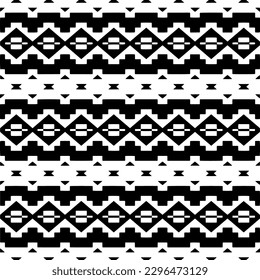 Seamless repeating pattern.  Black and white pattern for web page, textures, card, poster, fabric, textile.