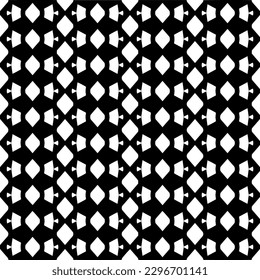 Seamless repeating pattern.  Black and white pattern for web page, textures, card, poster, fabric, textile.