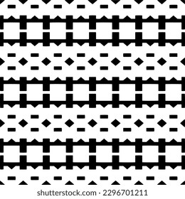 Seamless repeating pattern.  Black and white pattern for web page, textures, card, poster, fabric, textile.