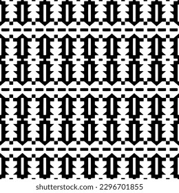 Seamless repeating pattern.  Black and white pattern for web page, textures, card, poster, fabric, textile.