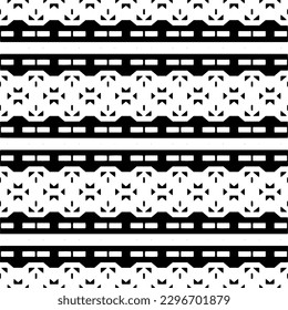 Patrón de repetición sin inconvenientes.  Patrón blanco y negro para página web, texturas, tarjeta, afiche, tela, textil.