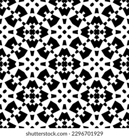 Seamless repeating pattern.  Black and white pattern for web page, textures, card, poster, fabric, textile.