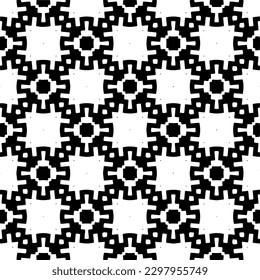 Seamless repeating pattern.  Black and white pattern for web page, textures, card, poster, fabric, textile.